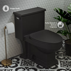 Swiss Madison Voltaire One-Piece Elongated Toilet Side Flush 1.28 gpf - SM-1T114 - The Home Selection