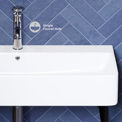 Swiss Madison Carré 36" Console Sink White Basin w/ Legs - SM-CS7 - The Home Selection