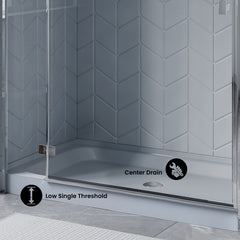 Swiss Madison Voltaire 60 x 36 Single-Threshold, Shower Base - SM-SB5 - The Home Selection