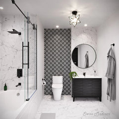 Swiss Madison Ivy 48'' x 32" Bathtub with Apron Right Hand Drain in White - SM-AB523
