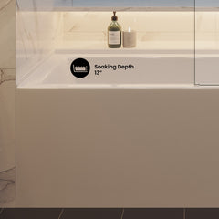 Swiss Madison Voltaire 60" X 30" Right-Hand Drain Alcove Bathtub with Apron - SM-AB592 - The Home Selection