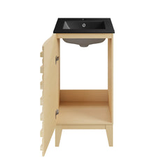 Swiss Madison Cascade 18 in. Brown Oak Bathroom Vanity