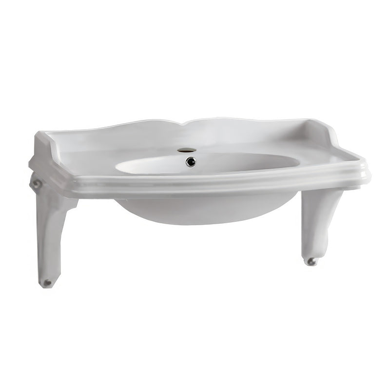 Whitehaus Isabella 40 inch Wall Mount Basin - Single Hole
