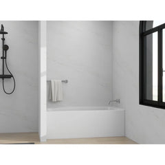 Vanity Art 48"x 32" Pure White Alcove Soaking Tub with Overflow and Drain - B3011-Right