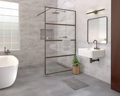 Whitehaus Rectangular Wall Mount Basin with Faucet Drilling Options and Rear Center Drain Location
