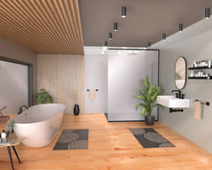 Whitehaus Rectangular Wall Mount Basin with Faucet Drilling Options and Rear Center Drain Location
