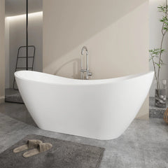 Vanity Art 71" Acrylic Clawfoot Freestanding Bathtub – Timeless Style & Luxurious Comfort - VA6517