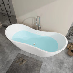 Vanity Art 71" Acrylic Clawfoot Freestanding Bathtub – Timeless Style & Luxurious Comfort - VA6517