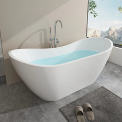 Vanity Art 71" Acrylic Clawfoot Freestanding Bathtub – Timeless Style & Luxurious Comfort - VA6517