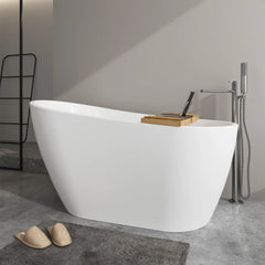 Vanity Art 55" Acrylic Freestanding Soaking Tub with Air Bath - VA6522