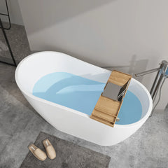 Vanity Art 55" Acrylic Freestanding Soaking Tub with Air Bath - VA6522