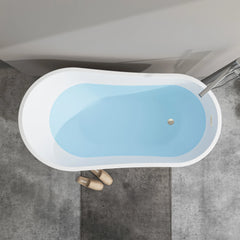 Vanity Art 55" Acrylic Freestanding Soaking Tub with Air Bath - VA6522