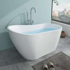 Vanity Art 55" x 28" Freestanding Acrylic Soaking Tub - VA6531