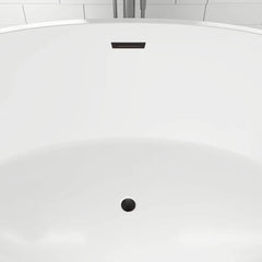 Vanity Art 69" Freestanding Bathtub – Overflow W/Chrome Finish and Adjustable Leveling Legs - VA6834-S