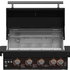 Forno All'Aperto 62,600 BTU BBQ with 3 Stainless-Steel Burners & Infrared Burners & Sink Module with Black Sintered Stone Countertops, Bar & Beverage Center - FODKT2582BLK