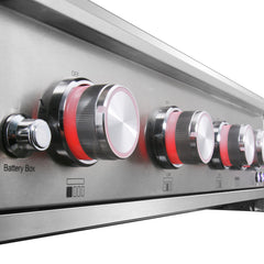 Cosmo Cosmo 32 in. Built-In Propane Gas Grill with 5 Burners, Infrared Rotisserie, Knob LED Lighting in Stainless Steel - COS-BGGN325K