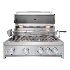Cosmo Cosmo 32 in. Built-In Propane Gas Grill with 5 Burners, Infrared Rotisserie, Knob LED Lighting in Stainless Steel - COS-BGGN325K