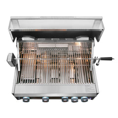 Cosmo Cosmo 32 in. Built-In Propane Gas Grill with 5 Burners, Infrared Rotisserie, Knob LED Lighting in Stainless Steel - COS-BGGN325K