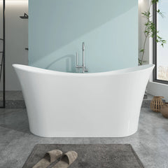 Vanity Art 67" Acrylic Freestanding Soaking Bathtub – Luxurious Comfort & Modern Design - VA6805