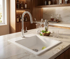 LaToscana Bar Sink Fireclay Drop-In – 16 x 20 x 8.5 – Single Hole - PO0201710 - The Home Selection