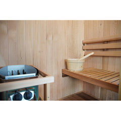 Sunray Aston 1–2 Person Indoor Traditional Sauna with 4.5kW Harvia Heater & Canadian Cedar Construction - HL200TN Aston