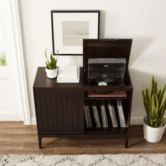 Crosley Asher Record Storage Media Console - CF1140