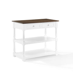 Crosley Caitlyn Wood Top Kitchen Island - CF3037BR-WH