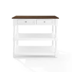 Crosley Caitlyn Wood Top Kitchen Island - CF3037BR-WH