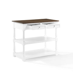 Crosley Caitlyn Wood Top Kitchen Island - CF3037BR-WH