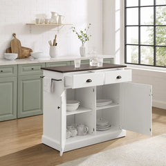 Crosley Shoreline Kitchen Island - CF3038BR-WH