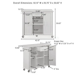 Crosley Stella Kitchen Cart Stella Kitchen Cart CF3046NA