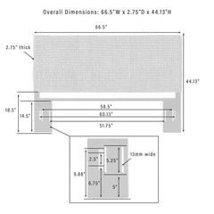 Crosley Edgewater Queen Headboard - CF92006-501SG