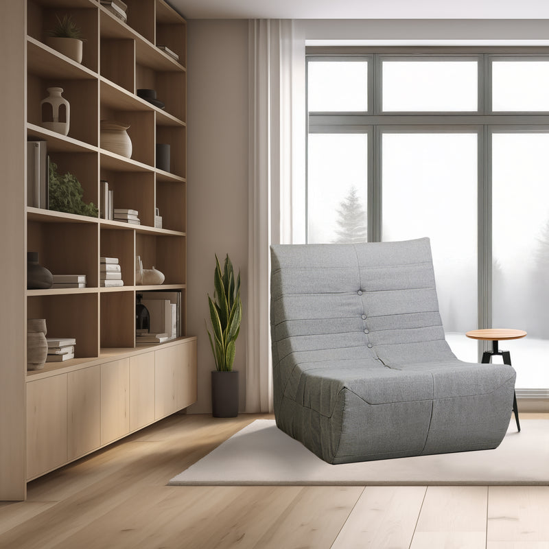 Deko Living Gray Compressed Foam Chair - CIF50