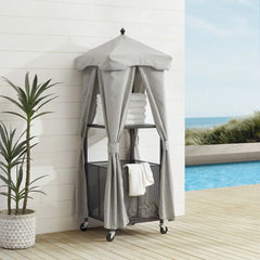Crosley Grady Outdoor Storage Towel Valet - CO7309MB-GY
