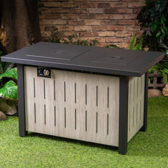 Deko Living 42" Rectangular Outdoor Propane Firetable with Ice Bucket - COB10004