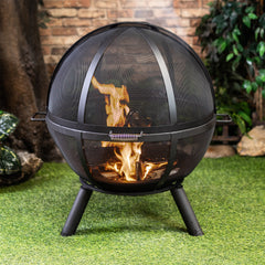 Deko Living 33" Metal Wood Burner Sphere Fire Pit - COB10508