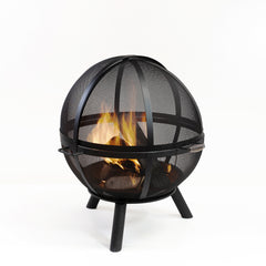 Deko Living 33" Metal Wood Burner Sphere Fire Pit - COB10508