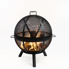 Deko Living 33" Metal Wood Burner Sphere Fire Pit - COB10508