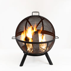 Deko Living 33" Metal Wood Burner Sphere Fire Pit - COB10508