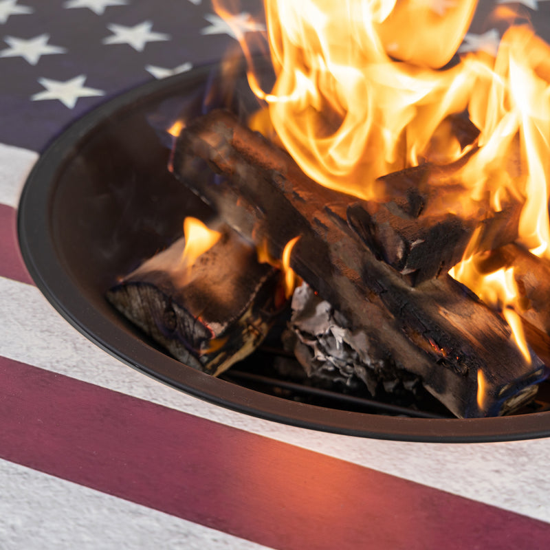 Deko Living Metal Wood Burner Round Memorial Firepit - COB10510