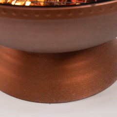 Deko Living 31" Round Outdoor Steel Woodburning Firebowl / Firepit - COB10512