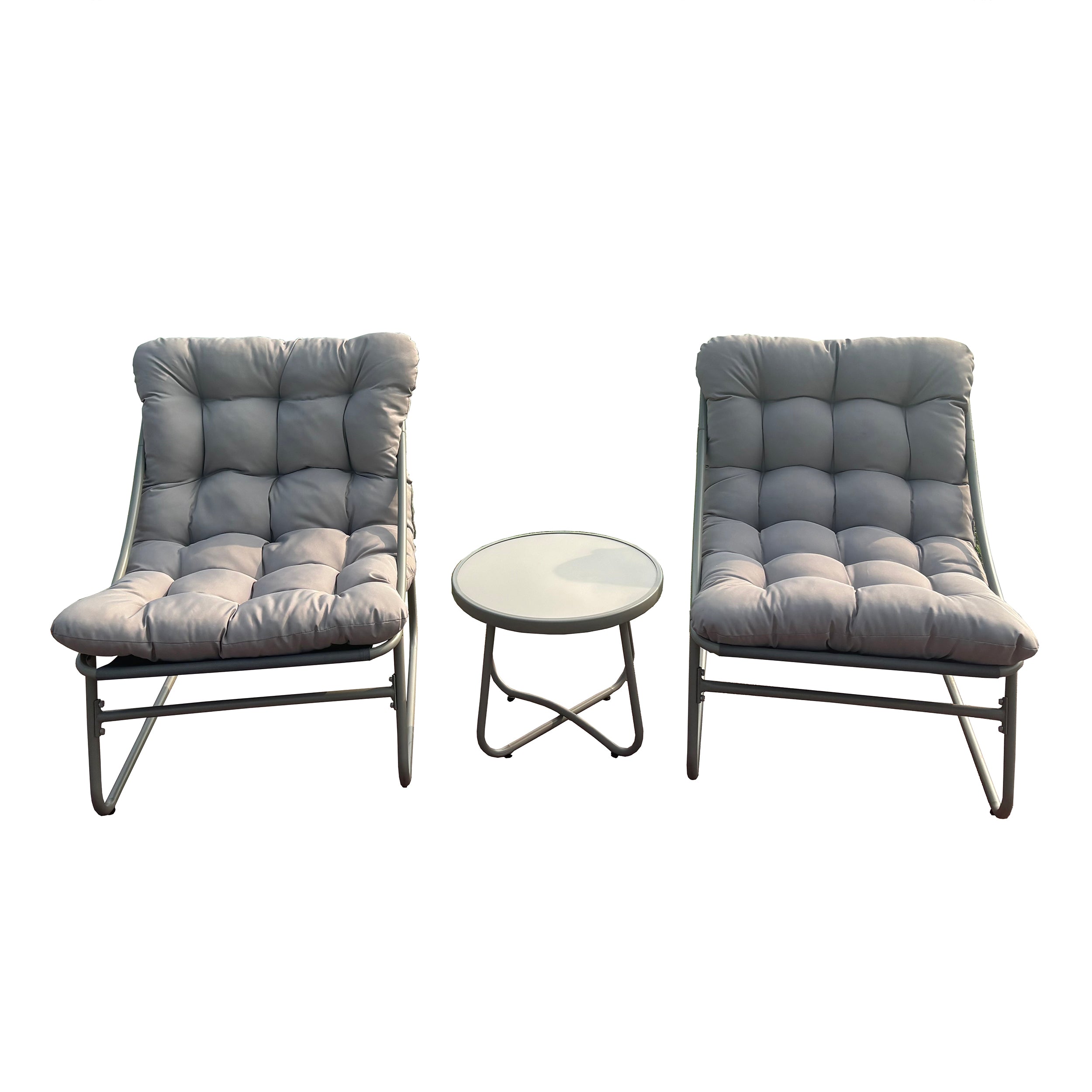 Deko Living Outdoor Modular Bistro Set with Beige Cushion Set - COP20211