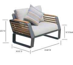 Deko Living Outdoor 5 Place Seating - COP30004