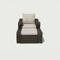 Deko Living 5 Place Seating Outdoor Wicker Sofa and Sofa Chair Set with Table - COP30