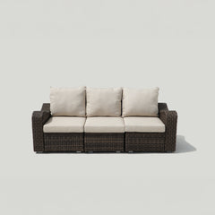 Deko Living 5 Place Seating Outdoor Wicker Sofa and Sofa Chair Set with Table - COP30