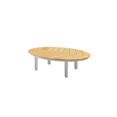 Deko Living 6 Place Seating Outdoor Aluminum and Teak Contour Sofa Set - COP30