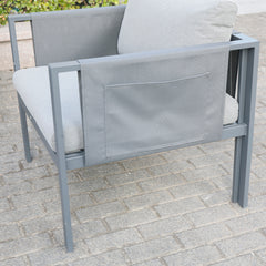 Deko Living 4 Place Seating Outdoor Gray Sofa and Table Set - COP30014