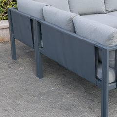 Deko Living 5 Place Seating Outdoor Gray Sofa and Table Set - COP30016