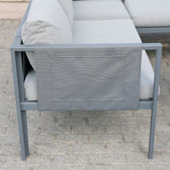 Deko Living 5 Place Seating Outdoor Gray Sofa and Table Set - COP30016