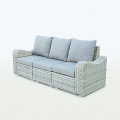 Deko Living 5 Place Seating Outdoor Wicker Sofa and Sofa Chair Set with Table - COP30